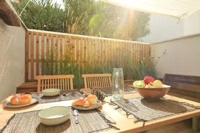 Plan de l'établissement Cocon 4 pers renovated 10 min from the beach.