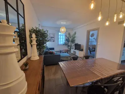Coin salon dans l'établissement Casa Samana maison 4 chambres à Mont de Marsan