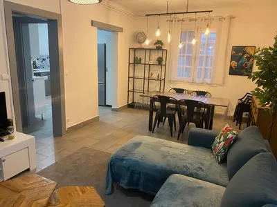 Coin salon dans l'établissement Casa Samana maison 4 chambres à Mont de Marsan
