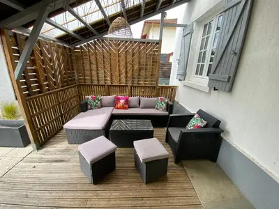 Coin salon dans l'établissement Casa Samana maison 4 chambres à Mont de Marsan
