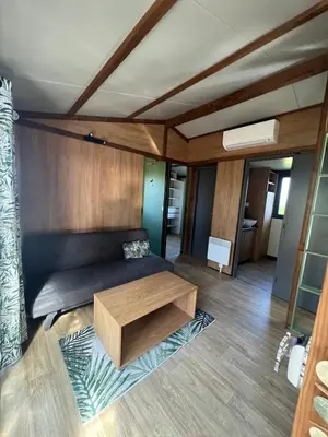 Coin salon dans l'établissement 508 Mobilhome tout confort