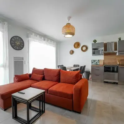 Mimizan Plage - Appartement 6 pers à 400m de l'océan - Terrasse et Parking - FR-1-50-195