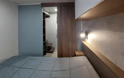 Un ou plusieurs lits dans un hébergement de l'établissement Joli Mobil Home Proche Océan