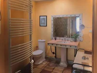 Salle de bains dans l'établissement Vieille House