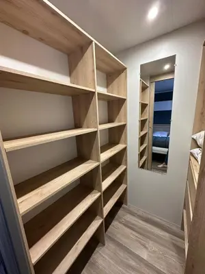 Un ou plusieurs lits superposés dans un hébergement de l'établissement MH295 3chambres et 1 salle de bain de 40m2 dans camping 4 étoiles