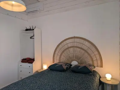 Un ou plusieurs lits dans un hébergement de l'établissement Esprit Cabane au Cœur du Teich
