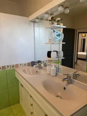 Salle de bains dans l'établissement Ti ponch