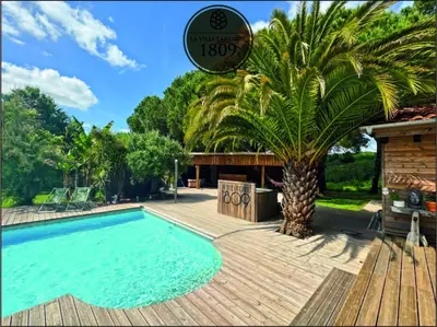 Piscine de l'établissement La Villa Landaise 1809 ou située à proximité