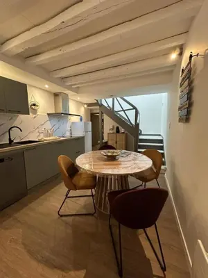 Cuisine ou kitchenette dans l'établissement Escapade grenadoise