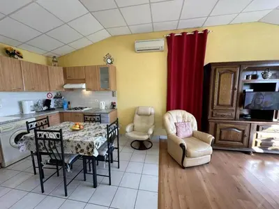 Cuisine ou kitchenette dans l'établissement Le gite de nogaro