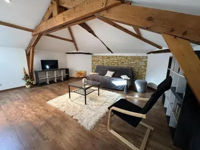 Coin salon dans l'établissement Maison jeanborde