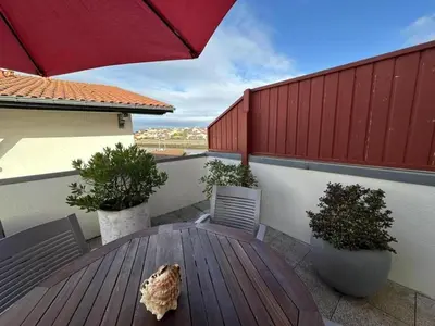 Balcon ou terrasse dans l'établissement Gite 11825