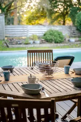 Plan de l'établissement Villa 105 m proche océan avec piscine et jardin