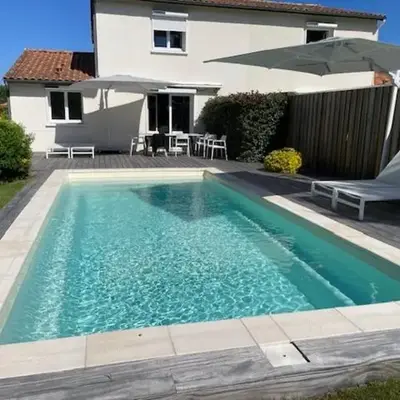 maison au calme sur le golf avec piscine privée