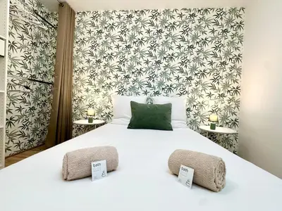 Un ou plusieurs lits dans un hébergement de l'établissement Le Green & Cosy - Neuf - Tout équipé