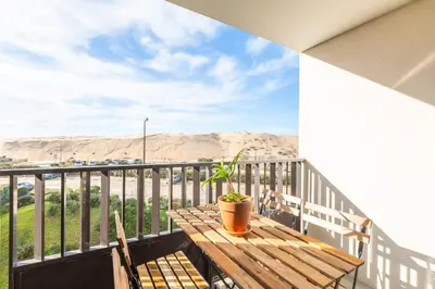 Balcon ou terrasse dans l'établissement Arlo - proche plage du Penon