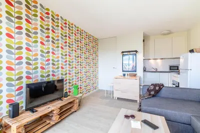 Cuisine ou kitchenette dans l'établissement Arlo - proche plage du Penon