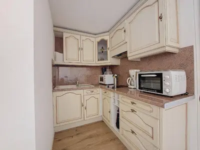 Cuisine ou kitchenette dans l'établissement T2 Soustons Plage avec Parking - 4 Pers - FR-1-857-26