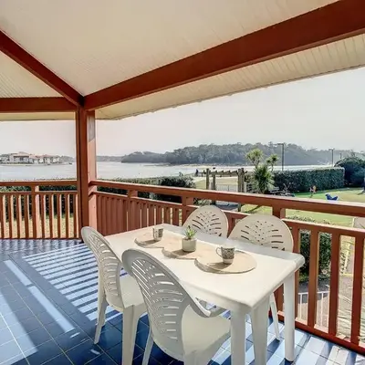 Vieux-Boucau: T2 4 personnes avec terrasse et vue lac - FR-1-857-29