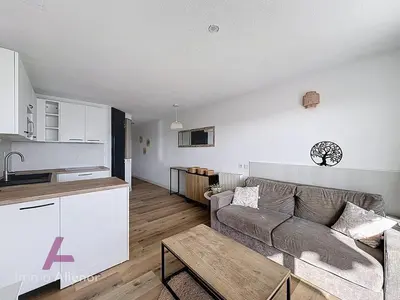 Cuisine ou kitchenette dans l'établissement T2 pour 4 pers avec terrasse à Vieux-Boucau - FR-1-857-51