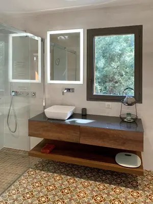 Salle de bains dans l'établissement Villa Almadoti - ARCHIK Pyla-sur-Mer