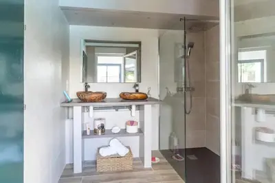 Salle de bains dans l'établissement Villa aux portes de l'Océan