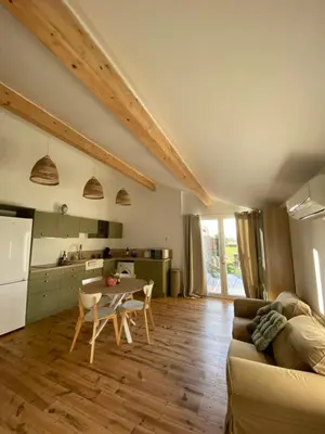 Cuisine ou kitchenette dans l'établissement Studio Pouchuc