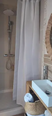 Salle de bains dans l'établissement Casa Mahana spa