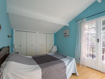 Un ou plusieurs lits dans un hébergement de l'établissement Belle maison à Biscarrosse Plage, proche océan, 8 pers. - FR-1-319-624