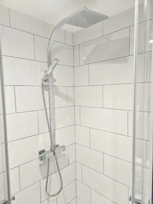 Salle de bains dans l'établissement Fontaine - Centre - Wifi - Clim