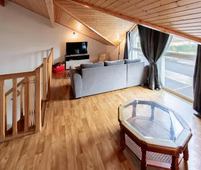 Coin salon dans l'établissement Maison 3 chambres près du Lac de Navarrosse – Jardin terrasse