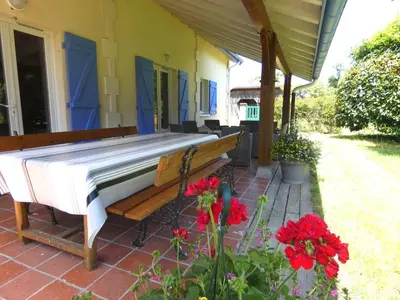 Balcon ou terrasse dans l'établissement Gite de lescurade