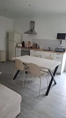 Cuisine ou kitchenette dans l'établissement Bel appartement à Dax