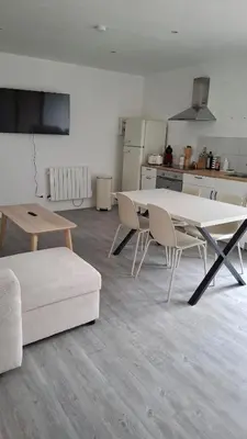Cuisine ou kitchenette dans l'établissement Bel appartement à Dax
