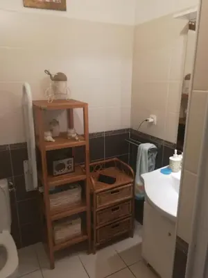 Salle de bains dans l'établissement Residencia Odyssee