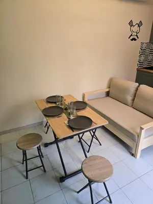 Coin salon dans l'établissement Superbe T2 privatif Clim Piscine Petit-déjeuner au Gîte Horizons Landais