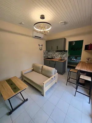 Cuisine ou kitchenette dans l'établissement Superbe T2 privatif Clim Piscine Petit-déjeuner au Gîte Horizons Landais