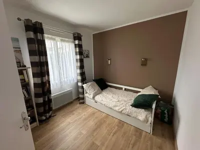 Un ou plusieurs lits dans un hébergement de l'établissement Jade Mimizan Beach, Cosy and space House rental for up to 6 people