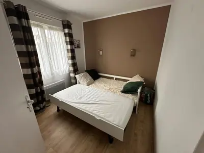 Un ou plusieurs lits dans un hébergement de l'établissement Jade Mimizan Beach, Cosy and space House rental for up to 6 people