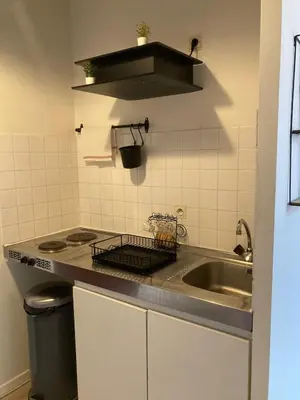 Cuisine ou kitchenette dans l'établissement Duplex 4 personnes, Mont-de-Marsan