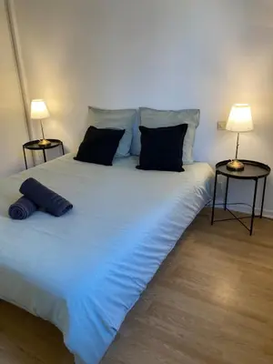 Un ou plusieurs lits dans un hébergement de l'établissement Duplex 4 personnes, Mont-de-Marsan