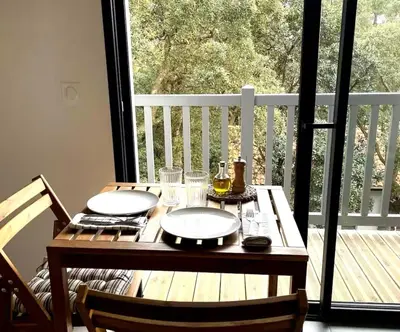 Balcon ou terrasse dans l'établissement Appartement - Hossegor Lac