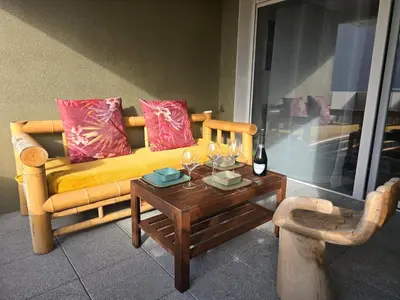 Coin salon dans l'établissement Appartement T2 avec terrasse