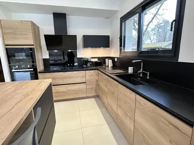 Cuisine ou kitchenette dans l'établissement Le gite du pas du moulin