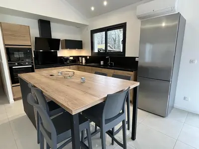 Cuisine ou kitchenette dans l'établissement Le gite du pas du moulin