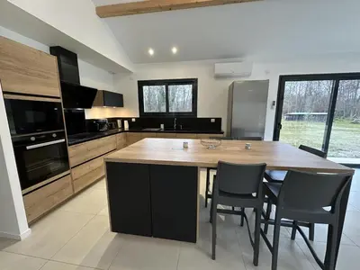 Cuisine ou kitchenette dans l'établissement Le gite du pas du moulin
