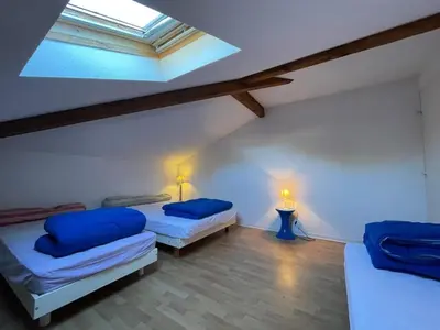 Un ou plusieurs lits dans un hébergement de l'établissement Duplex T3 proche port Capbreton avec parking, 5 pers. - FR-1-413-262