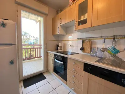 Cuisine ou kitchenette dans l'établissement Duplex T3 proche port Capbreton avec parking, 5 pers. - FR-1-413-262