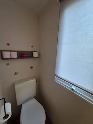 Salle de bains dans l'établissement Camping le Soleil des Landes
