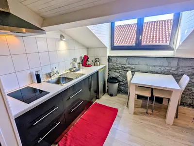 Cuisine ou kitchenette dans l'établissement Nid de Dax hypercentre, thermes, tout à pied